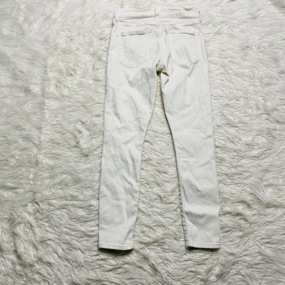 ÉTICA Lily Ankle Skinny Jeans Light Wash Cream Women's Size 24 - Picture 5 of 16